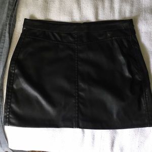 Free People look-alike leather mini skirt size 27